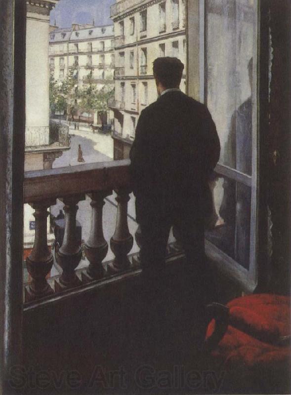 Gustave Caillebotte Young man at his window Germany oil painting art